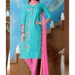 Glamorous Sky Blue and Pink Salwar Kameez (With images .