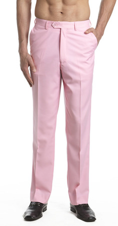 Men's Pink Dress Pants | Concitor Clothing Trouse