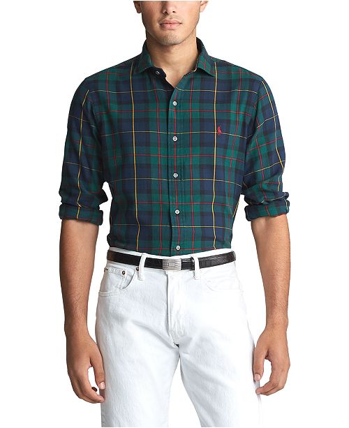 Polo Ralph Lauren Men's Classic Fit Plaid Shirt & Reviews - Casual .