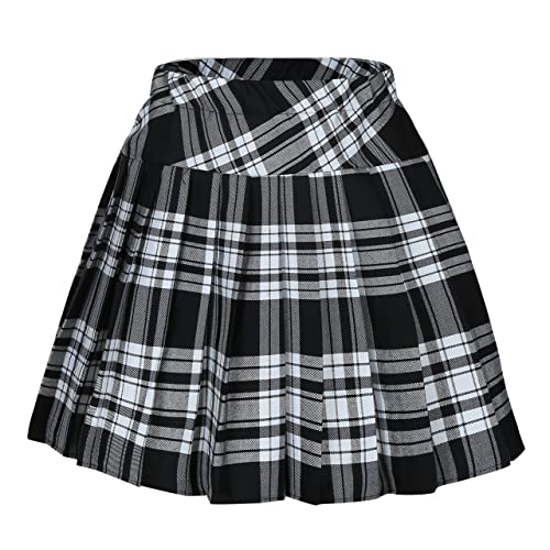 Women's Black Plaid Skirts: Amazon.c