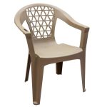 Penza Mushroom Stack Resin Plastic Outdoor Dining Chair 8220-96 .