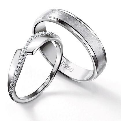 Designer & Elegant Platinum Couple Rings JL PT 532 | Engagement .