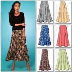 Plus Size SKIRT Sewing Pattern - 6 Different Skirts (more .
