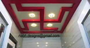 POOJA ROOM CEILING MADE IN WOOD AND DECO PAINT. (With images .