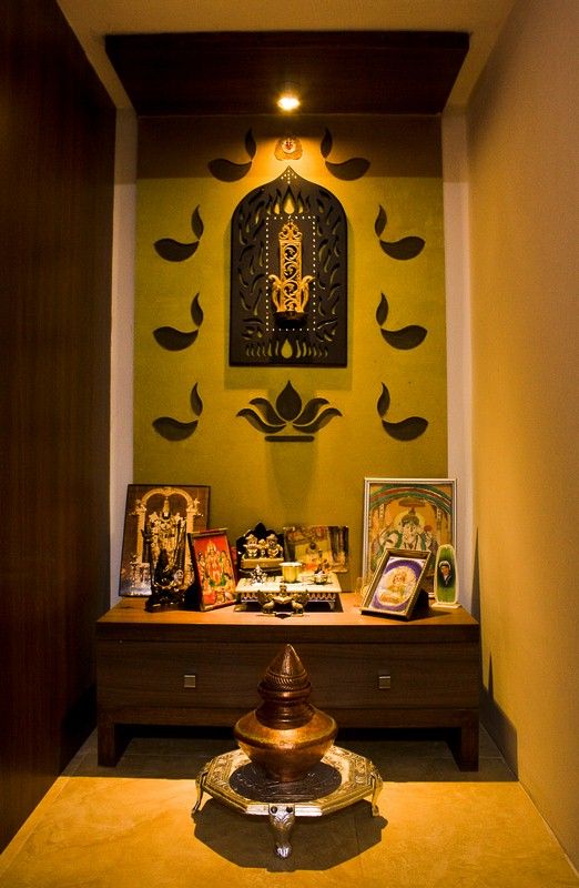 Trendy Color Ideas for Pooja Room in Indian Homes - DesignWud .
