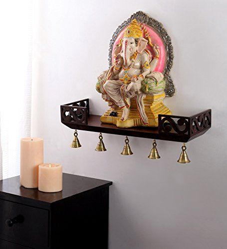 Pooja Shelf Designs (With images) | Pooja room design, Pooja room .