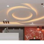 45 Modern false ceiling designs for living room - POP wall design .