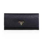 Prada - Saffiano Leather Continental Flap Wallet - saks.c