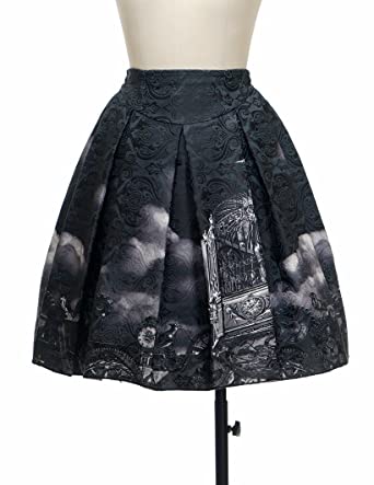 Fanplusfriend Steampunk A Line Skirt Printed Skirts Midi Skirt .
