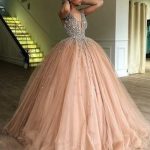 Tulle Simple Ball-Gown Sweep Train Prom Dresses #218657 - lalami