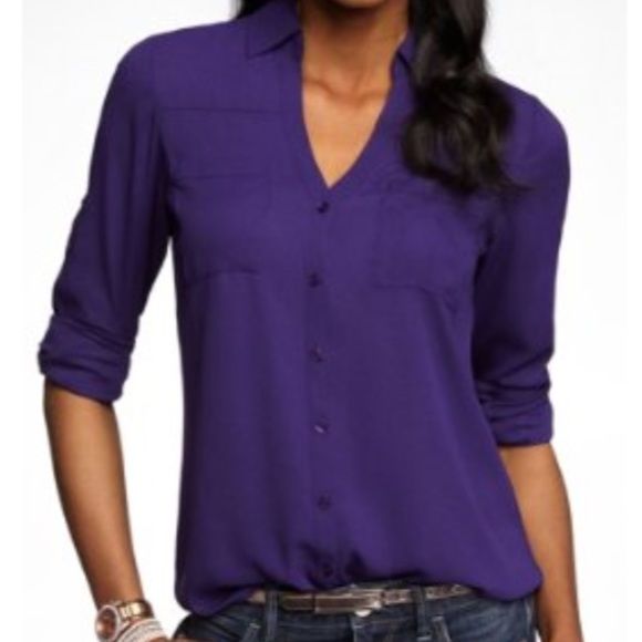 Express portofino deep purple blouse (With images) | Shopping .