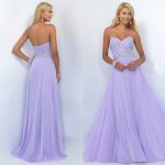 Long Strapless Sweetheart Chiffon Prom Dress, Light | la