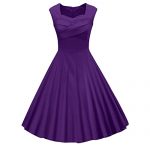 Purple 50s Dress: Amazon.c