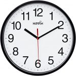 Amazon.com: HIPPIH Black Wall Clock Silent Non Ticking Quality .