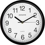 Amazon.com: Bernhard Products Black Wall Clock Silent Non Ticking .