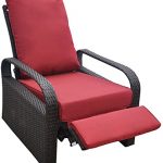 Amazon.com : Outdoor Resin Wicker Patio Recliner Chair with .