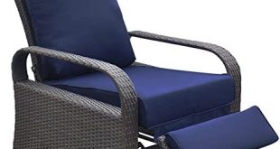 Amazon.com : Outdoor Recliner Outdoor Wicker Recliner Chair with .