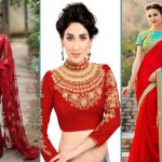 20 Gorgeous Pics of Red Saree Blouse Desig