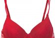 Rampage Intimates Lace Demi Bra (34B, Red) at Amazon Women's .