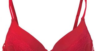 Rampage Intimates Lace Demi Bra (34B, Red) at Amazon Women's .