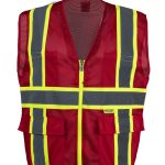 Professional Red Mesh Safety Ve