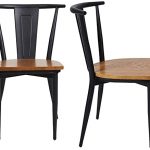 Amazon.com - LuckyerMore Set of 2 Metal Kitchen Dining Chair with .