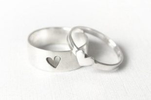 Tiny Hearts Promise Ring Set Couple Rings Couples Jewelry | Et
