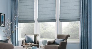 Artisan Roman Shades Blues-Blacks Graber the artistic Roman Blin