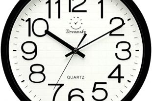 Amazon.com: DreamSky 12.5 Inches Large Wall Clock, Non-Ticking .