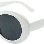 Amazon.com: My Shades - White Oval Round Sunglasses Thick Bold .
