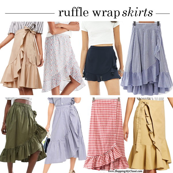 Style: ruffle wrap skirts starting at $8! | Shopping My Closet - A .