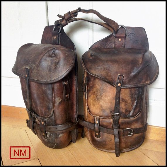 Antique Swiss Army Saddle Bags Swiss Army by NaturaMachinata (With .