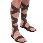 Roman Greek Gladiator Sandals Adult Men Costume Accessory, One .