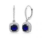 Sapphire Drop Earrings: Amazon.c