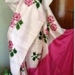 Hand Painted Silk Saree (With images) | Saree painting designs .