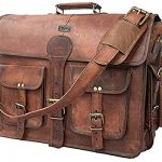 Amazon.com: DHK 18 Inch Vintage Handmade Leather Messenger Bag .
