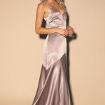 Dusty Lavender Dress - Maxi Dress - Satin Dress - Satin Go