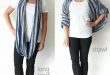 Long scarf into a shawl | Diy scarf, Diy clothes, Diy infinity sca