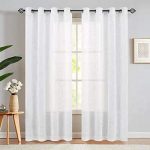 Amazon.com: Open Weave Sheer Curtains for Living Room Grommet Top .