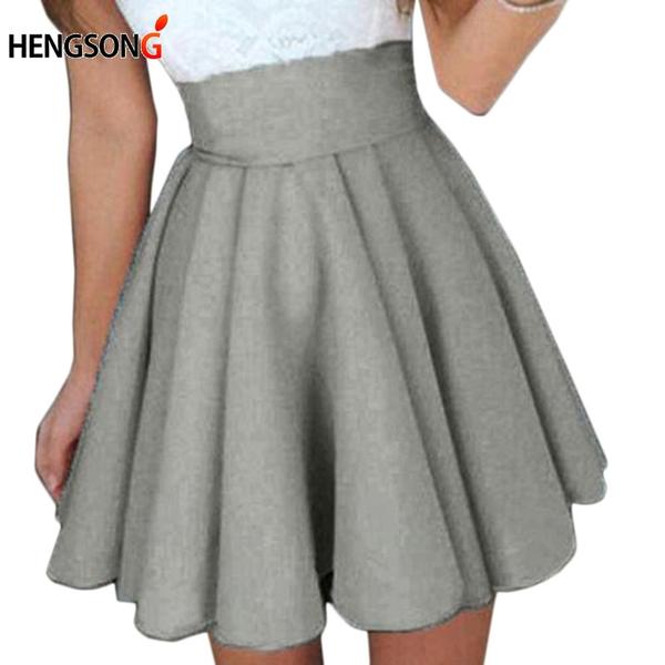 Short Skirt For Women New All Fit School Skirt Black Grey Color .