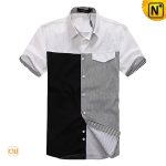 Men's Fashion Matching Design Shirts Short Sleeve CW100323 | CWMAL