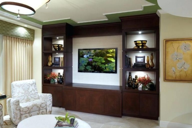 best living room showcase designs