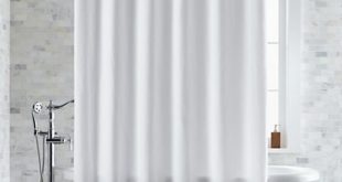 Pebble Matelassé White Extra-Long Shower Curtain + Reviews | Crate .