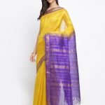 Buy The Chennai Silks Classicate Yellow Solid Silk Cotton Saree on .
