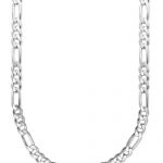 Macy's Men's Sterling Silver Necklace, 22" 8mm Figaro Chain .