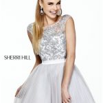 Short silver dress | Sherri Hill 21167 Silver Dress for $450 .