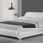 New Urest Queen Size Bed Frame Faux Leather Modern Platform Bed .