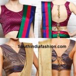 Sleeveless Brocade Blouse Designs – South India Fashi