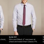 Three styles of dress shirts and how they are different from one .