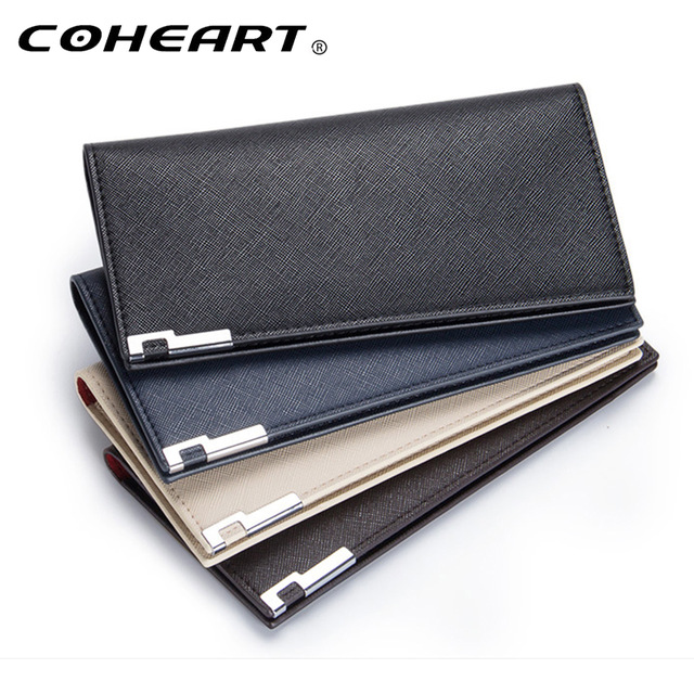 Slim wallet for men's leather purse luxury bra